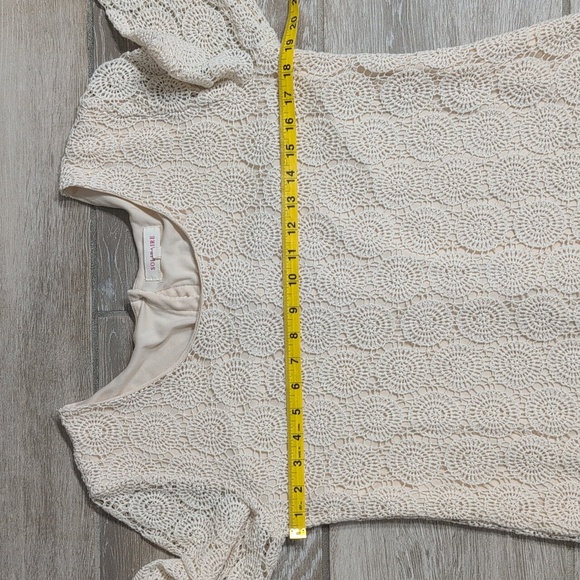 Solitaire Embroided Cream Bell Sleeve Blouse | Embroidered Long Sleeve Top - Picture 12 of 12